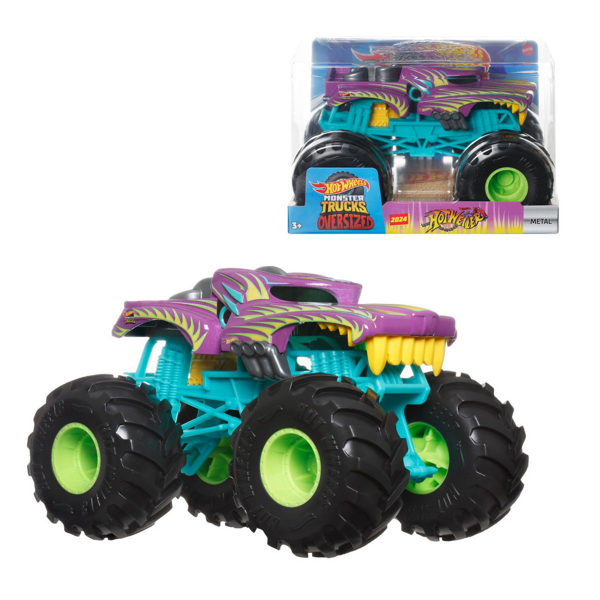 Hot Wheels Monster Trucks Escala 1:24 - Hotweiler